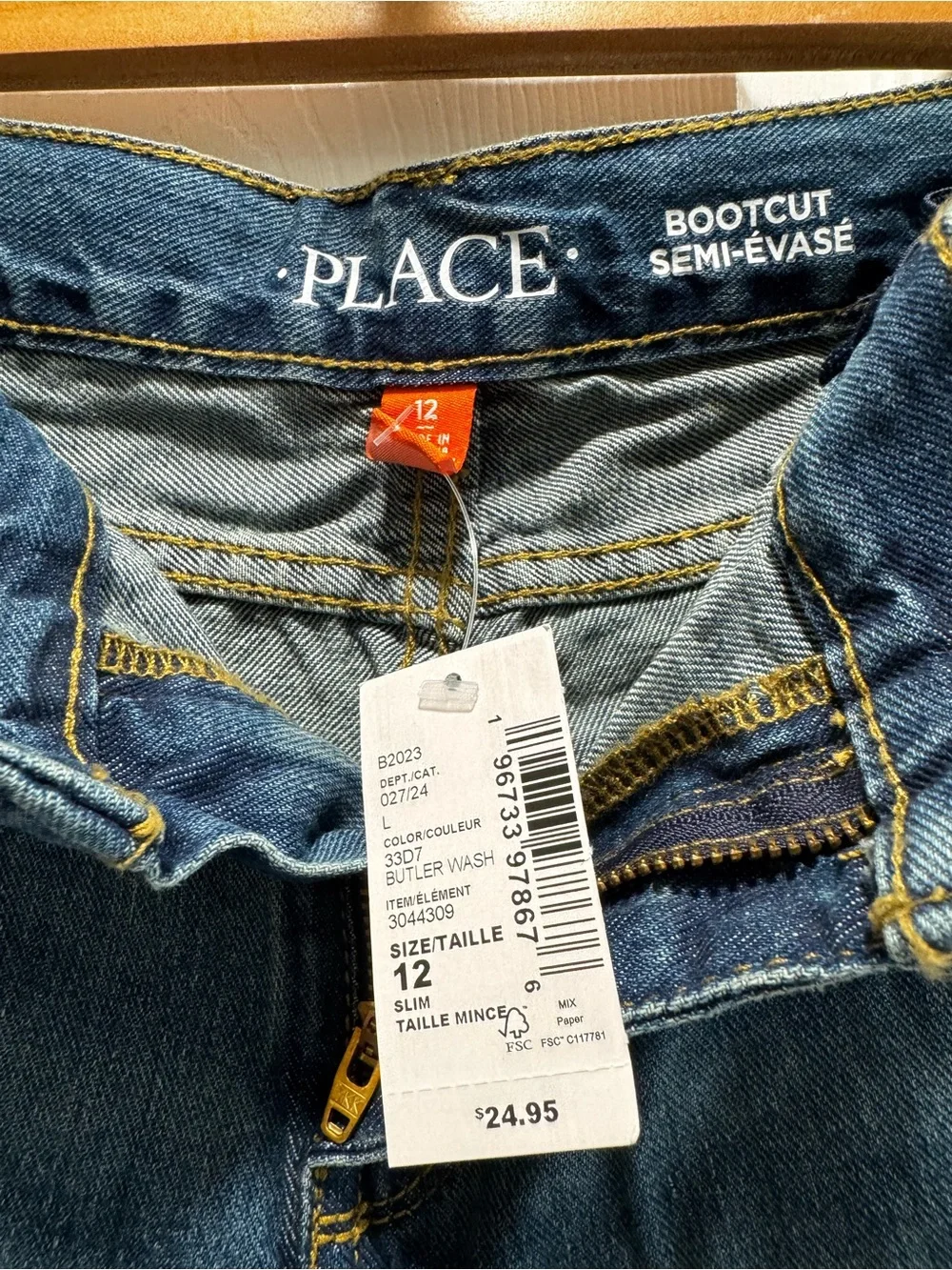 The Children's Place Dark Blue Bootcut Jeans for Kids